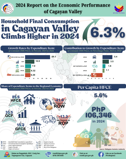 2024 Report on Economic Performance of Cagayan Valley (HFCE)